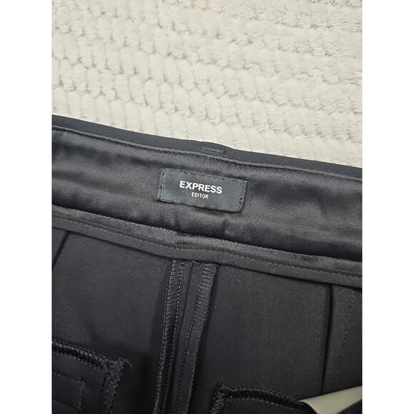 Express Pants Womens 4 Short Editor Skinny High Rise Black Office Business - Picture 5 of 9